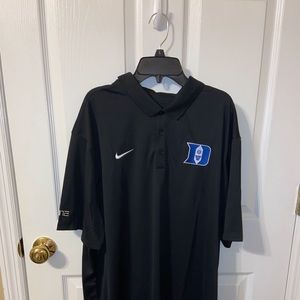 Nike Black Collared Shirt with DUKE Logo